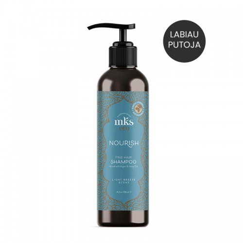 MKS ECO (Marrakesh) maitinantis šampūnas ploniems plaukams LIGHT BREEZE  296 ml;